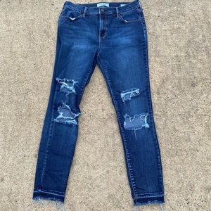 PacSun Size 29 Distressed Super Stretch Ankle Jeggings